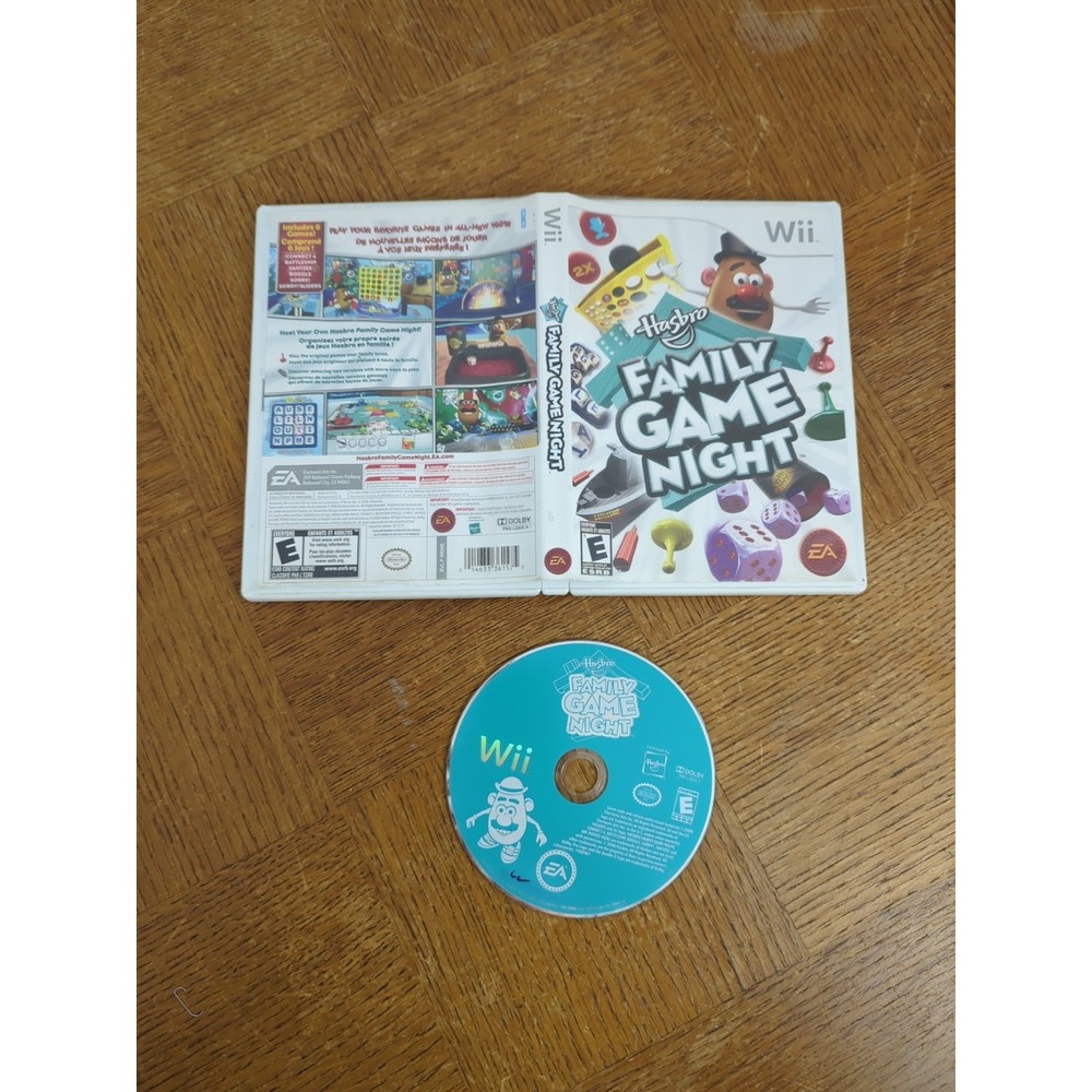 Hasbro Family Game Night (Nintendo Wii, 2008) Game Disc in Case‎ No manual